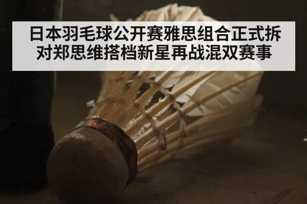 日本羽毛球公开赛雅思组合正式拆对郑思维搭档新星再战混双赛事